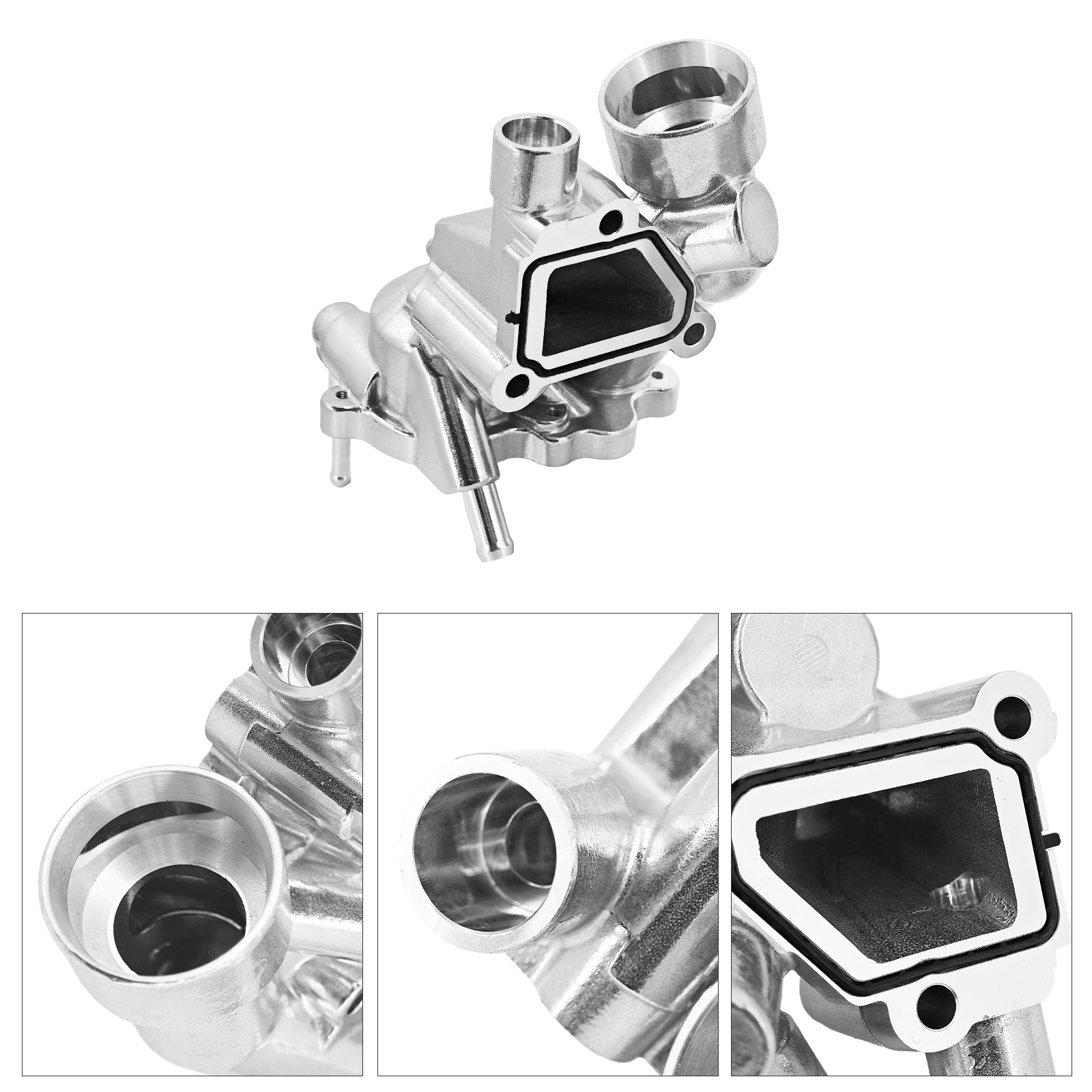 Alum Thermostat Housing Passage Water Pump Bracket for Infiniti QX56 2011-2013, for QX80 2014-2016, for Nissan Armada Patrol 5.6L 2011-2016