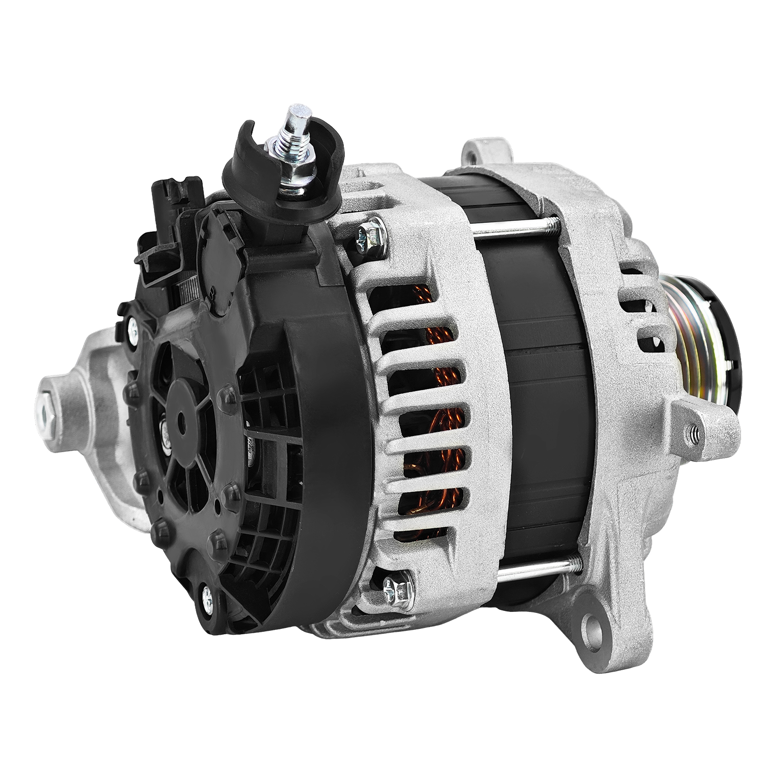 12V 150A Alternator for Subaru Forester 2.5L H4 2016-2018 6-Groove Decoupler Pulley Clockwise