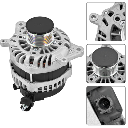 12V 150A Alternator for Subaru Forester 2.5L H4 2016-2018 6-Groove Decoupler Pulley Clockwise