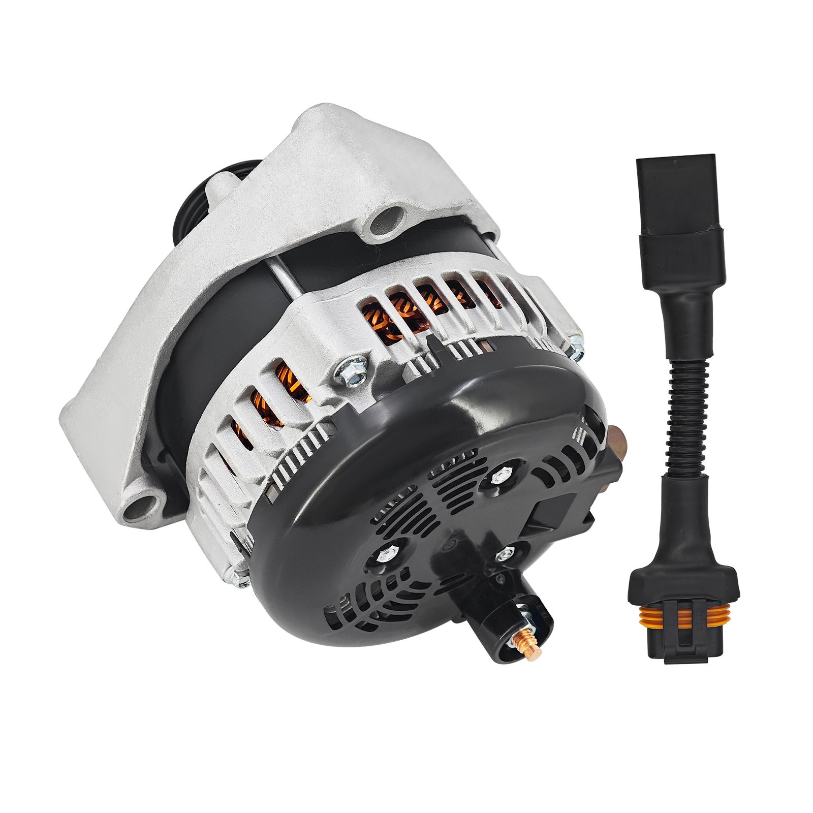 400A Alternator for GM Truck 4.3L 4.8L 5.3L 5.7L 6L 1996-2004 High Output, 4-Pin, 3 Pins Adapter