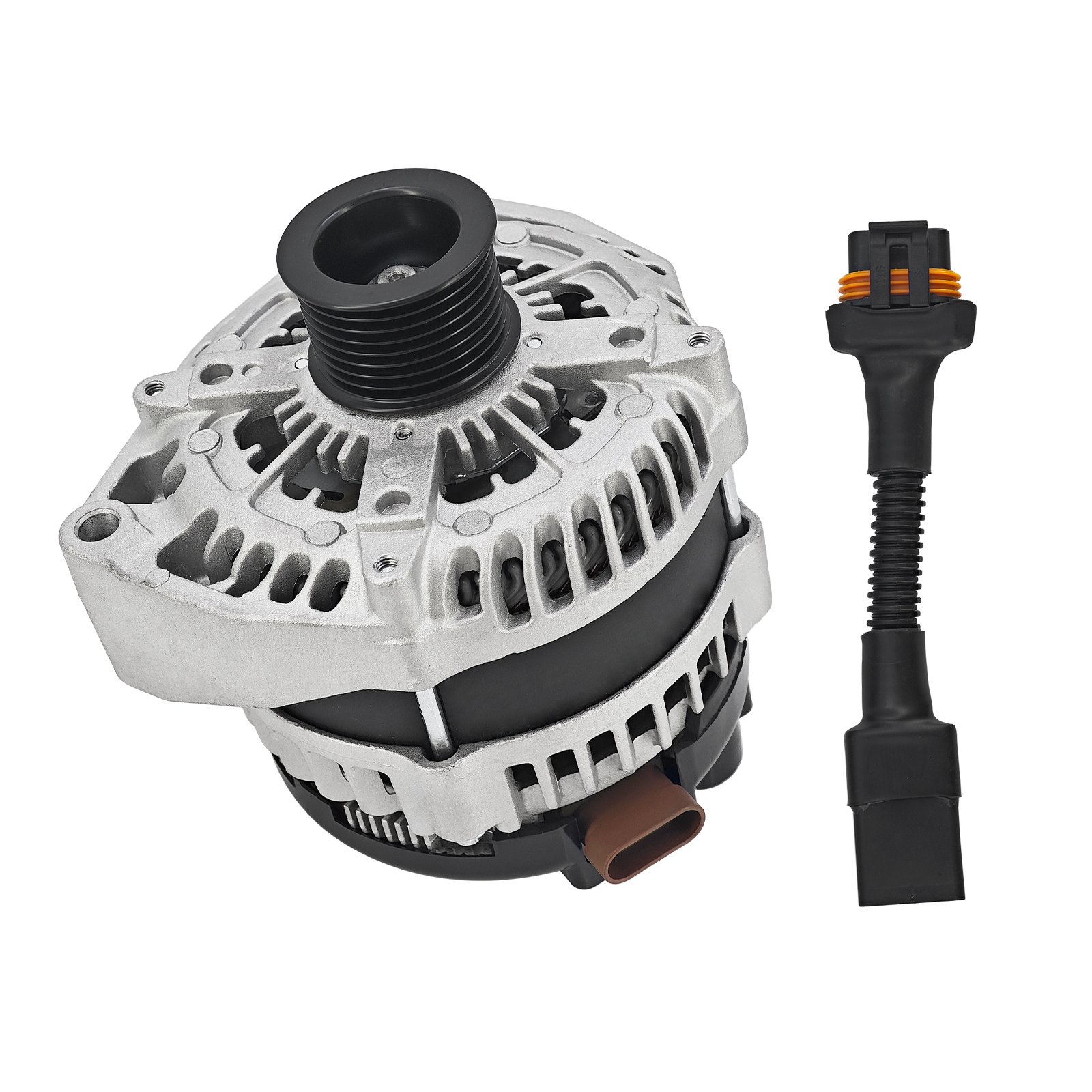 400A Alternator for GM Truck 4.3L 4.8L 5.3L 5.7L 6L 1996-2004 High Output, 4-Pin, 3 Pins Adapter