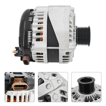 400A Alternator for GM Truck 4.3L 4.8L 5.3L 5.7L 6L 1996-2004 High Output, 4-Pin, 3 Pins Adapter