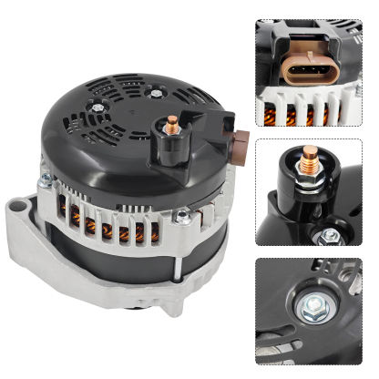 400A Alternator for GM Truck 4.3L 4.8L 5.3L 5.7L 6L 1996-2004 High Output, 4-Pin, 3 Pins Adapter