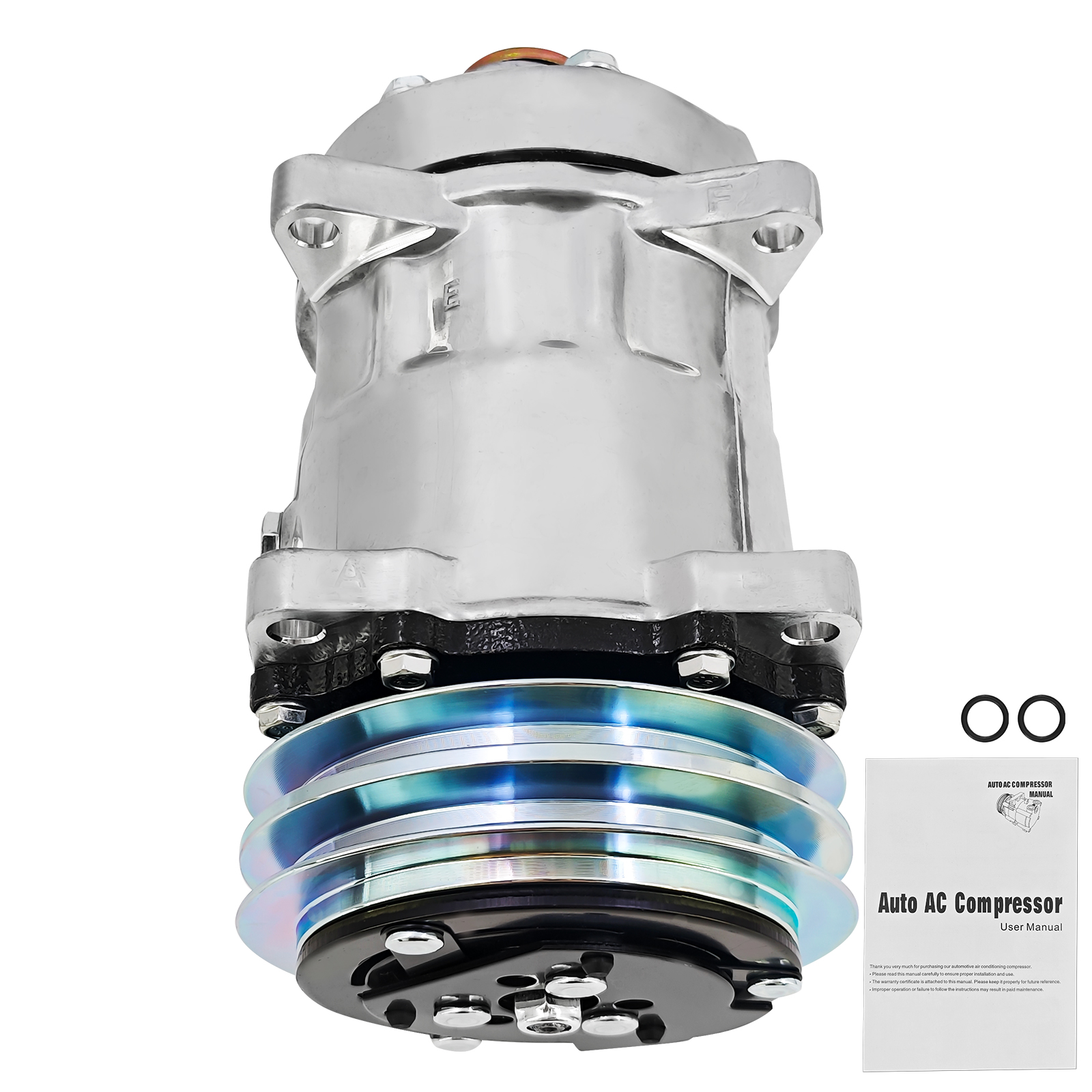 12V AC Compressor for John Deere & Allis Chalmers Farm Models for John Deere Tractors, Combines , Cotton Picker, Forage Harvesters, for Allis Chalmers 2WD Tractors, 4WD Tractor