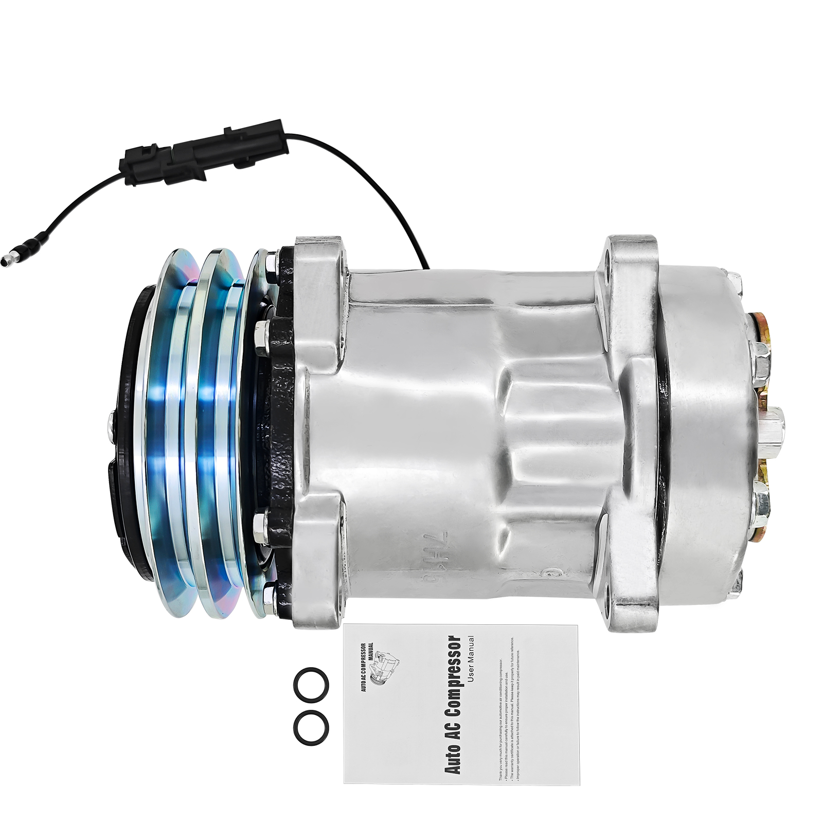 12V AC Compressor for John Deere & Allis Chalmers Farm Models for John Deere Tractors, Combines , Cotton Picker, Forage Harvesters, for Allis Chalmers 2WD Tractors, 4WD Tractor