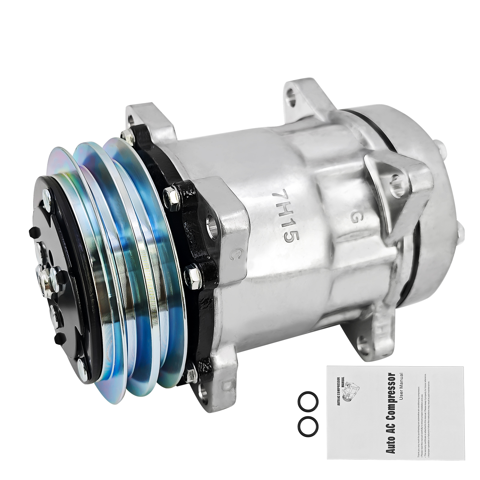 12V AC Compressor for John Deere & Allis Chalmers Farm Models for John Deere Tractors, Combines , Cotton Picker, Forage Harvesters, for Allis Chalmers 2WD Tractors, 4WD Tractor