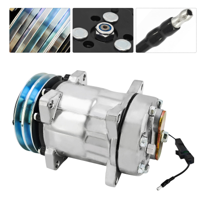 12V AC Compressor for John Deere & Allis Chalmers Farm Models for John Deere Tractors, Combines , Cotton Picker, Forage Harvesters, for Allis Chalmers 2WD Tractors, 4WD Tractor