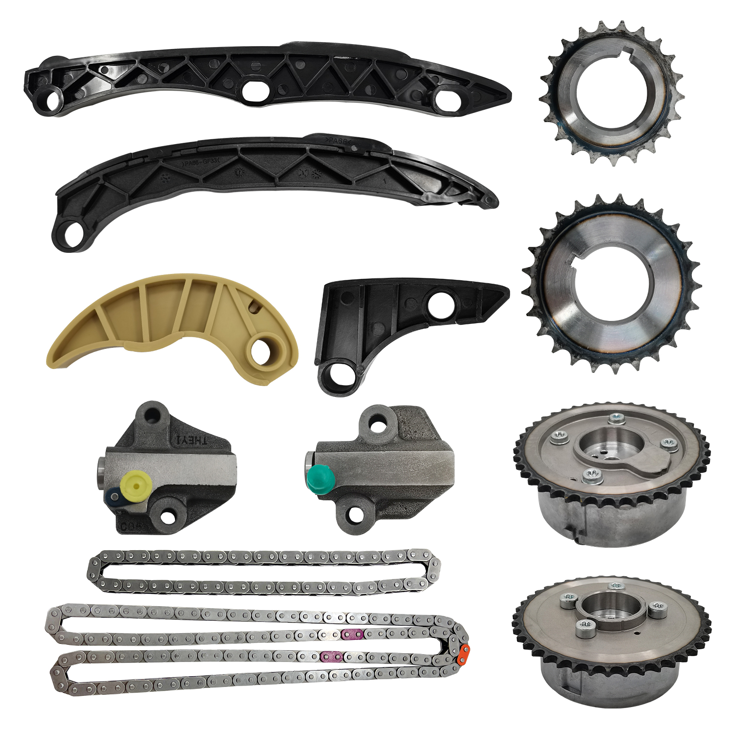 Timing Chain Kit w/VVT Sprocket for 2010-2014 Hyundai Sonata 2011-2014 Kia Optima 2.4L