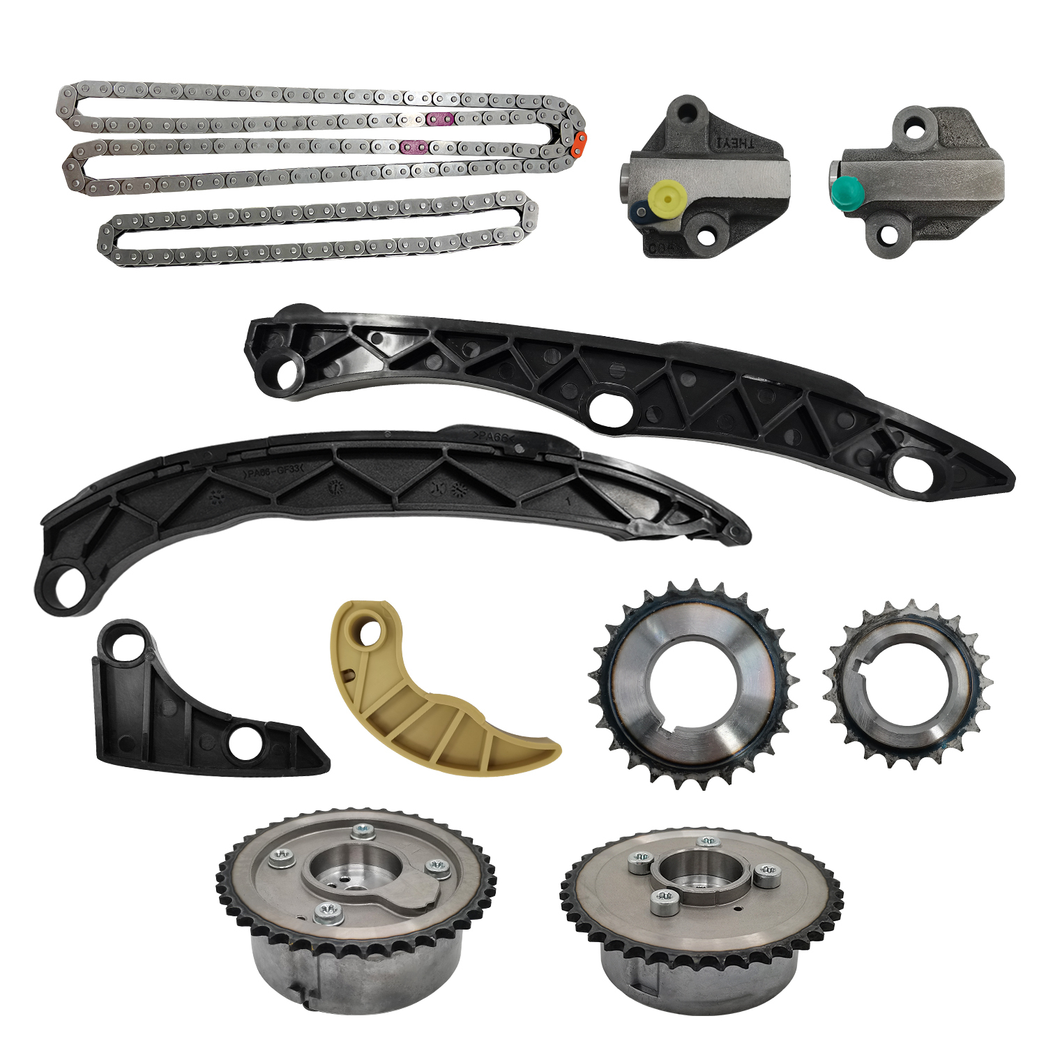 Timing Chain Kit w/VVT Sprocket for 2010-2014 Hyundai Sonata 2011-2014 Kia Optima 2.4L
