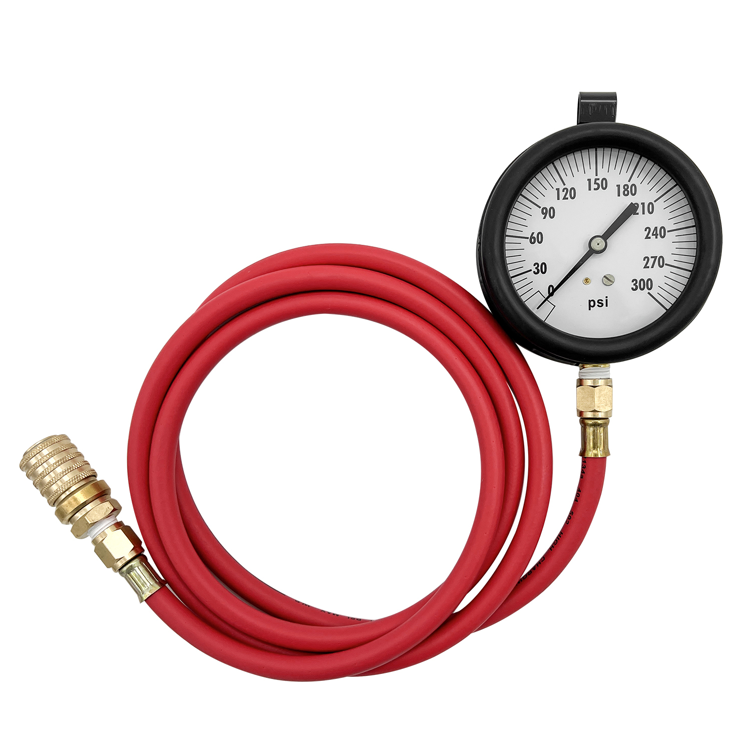 Compuchek Diesel Fuel Pressure Test Gauge, 0-300 psi, fit for Cummins Diesel Engines and Other Diesel Engines with Compuchek Test Ports, for Road Testing(6ft)