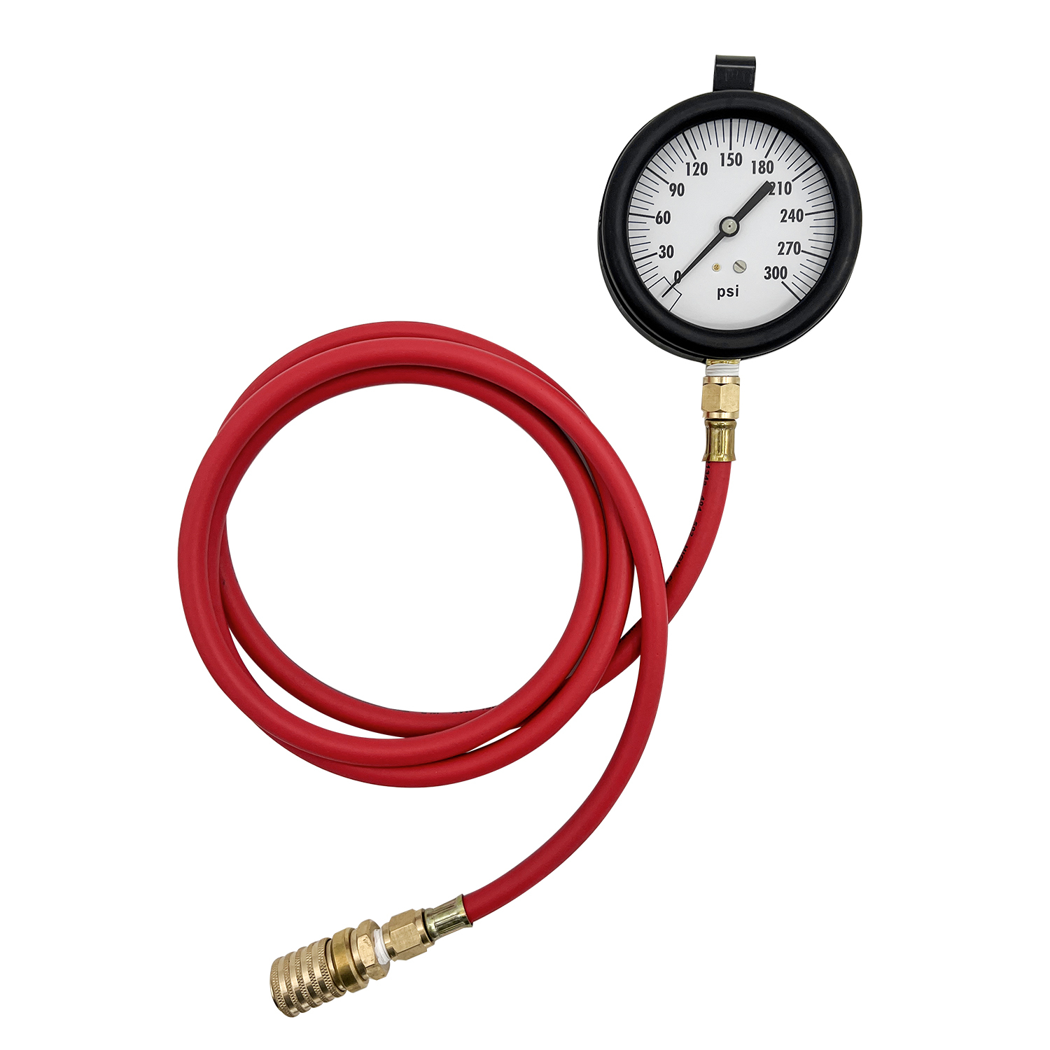 Compuchek Diesel Fuel Pressure Test Gauge, 0-300 psi, fit for Cummins Diesel Engines and Other Diesel Engines with Compuchek Test Ports, for Road Testing(6ft)