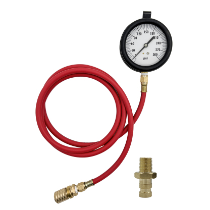 Compuchek Diesel Fuel Pressure Test Gauge, 0-300 psi, fit for Cummins Diesel Engines and Other Diesel Engines with Compuchek Test Ports, for Road Testing(6ft)