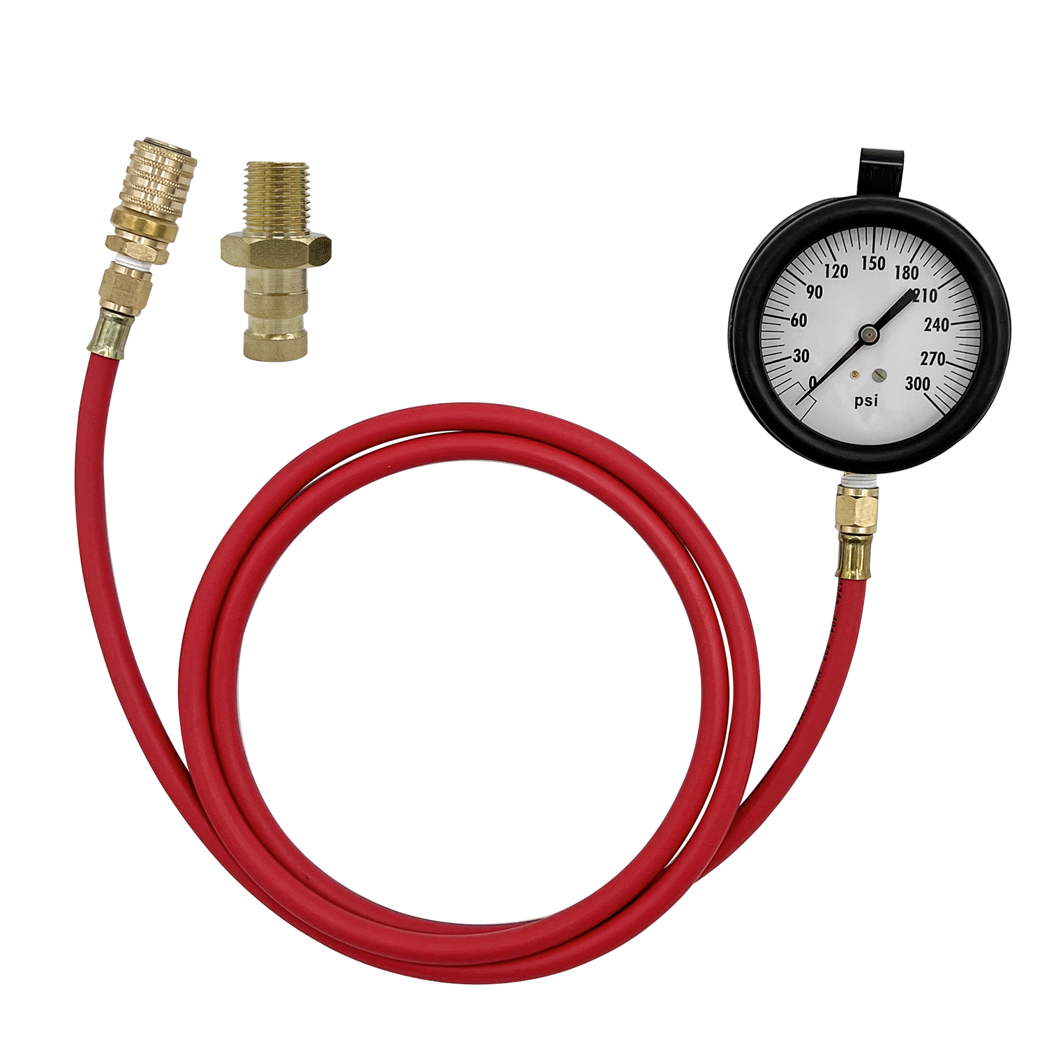 Compuchek Diesel Fuel Pressure Test Gauge, 0-300 psi, fit for Cummins Diesel Engines and Other Diesel Engines with Compuchek Test Ports, for Road Testing(6ft)