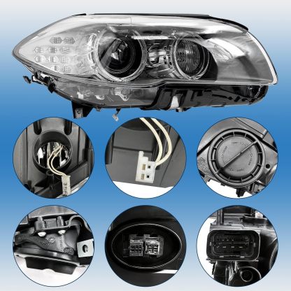 HID Xenon Headlight Assembly, Fits for BMW 5-Series 535i 528i 550i F10 F18 2011-2013, Adaptive AFS W/TMS Control Module/Xenon Ballast/Bulb (Right Passenger sSide)