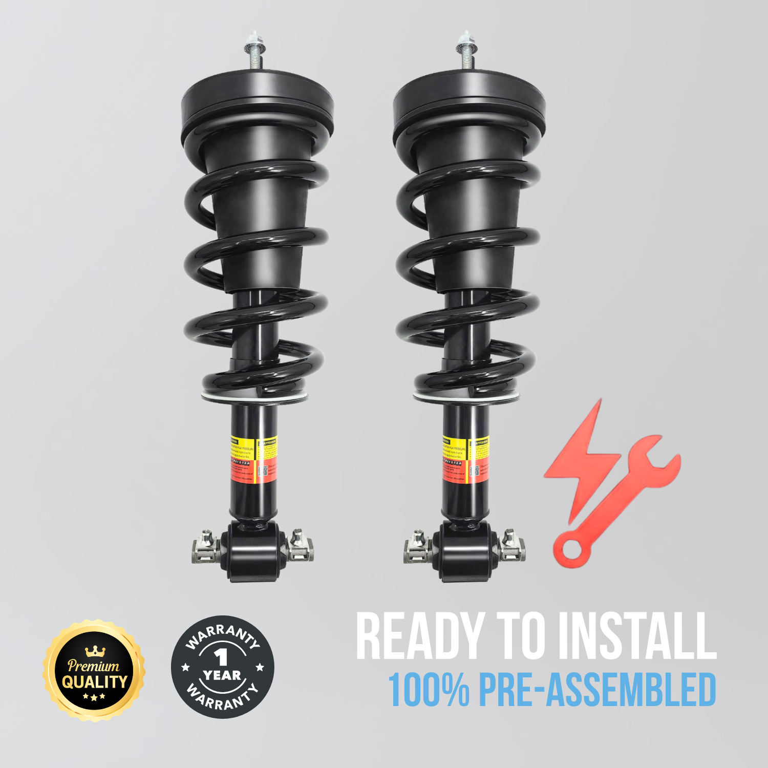 Front Magnetic Shock Absorber Assembly Fit for 2007-2014 Chevrolet Silverado / Tahoe, Suburban, Avalanche / GMC Sierra 1500