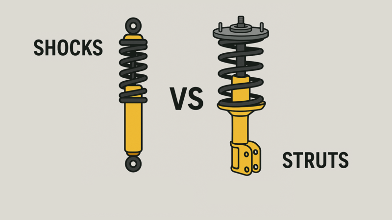 shock absorber vs strut difference