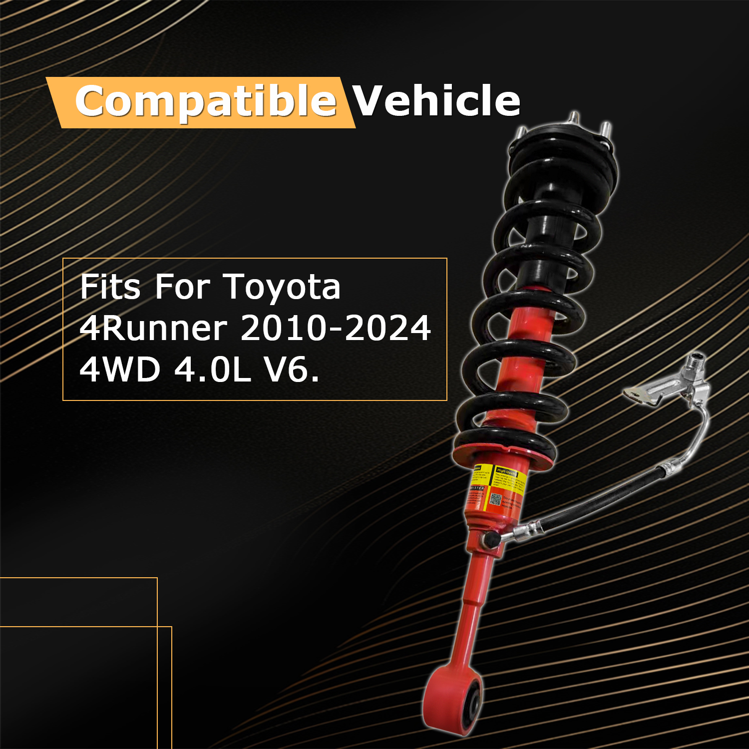 1Pair Toyota Front Shock Strtus Assy fit for 2010-2024 4Runner 4WD 4.0L V6