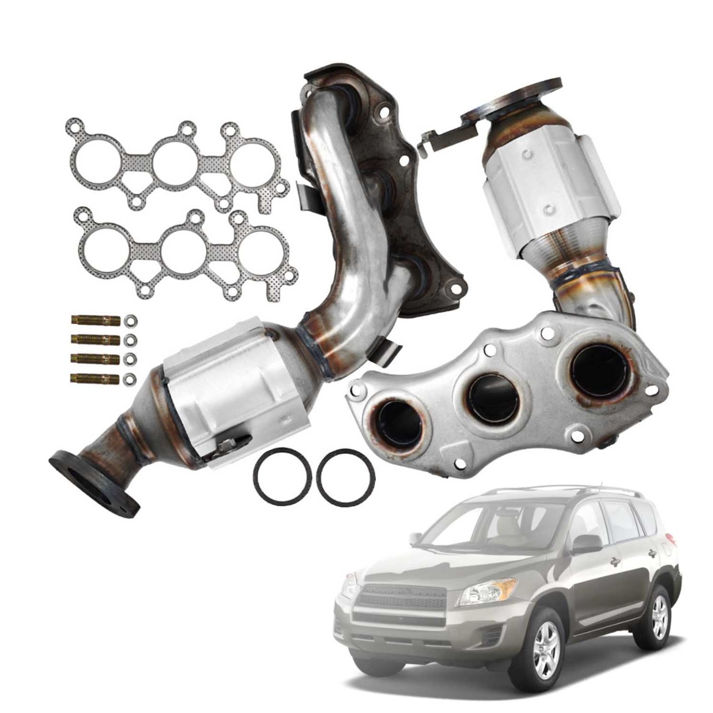Manifold Catalytic Converter for Toyota RAV4 Base Limited Sport 3.5L 2006-2012 - Left & Right 