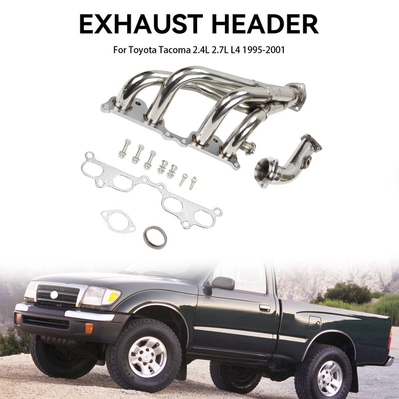 Exhaust Header Compatible with 1995-2001 Toyota Tacoma 2.4L 2.7L L4 