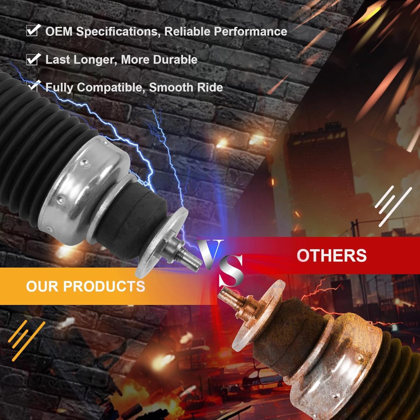 Pair Chevrolet Front Magnetic Ride Control Shock Absorber fit for Chevrolet Corvette C5 C6 2003-2013 #580-1061