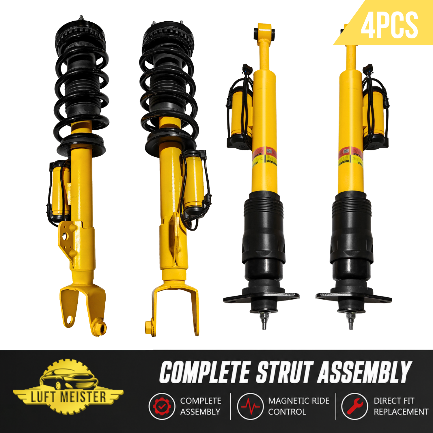 4PCS Front Rear Shock Struts Kit fit for Dodge Challenger 2015-2023, Dodge Charger 2015-2023