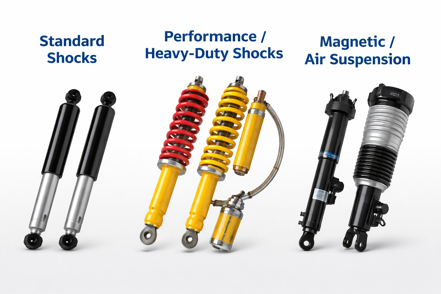 different types of shock absorbers