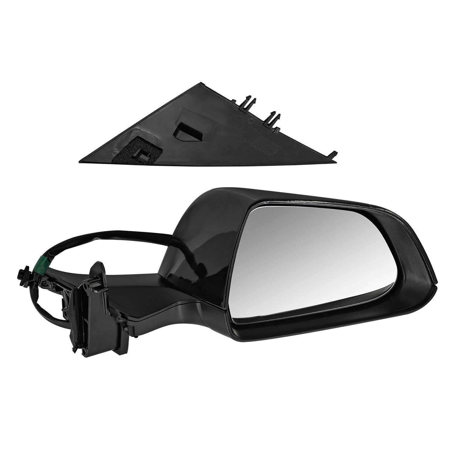 New Mirror for Tesla Model 3 2021-2025, 10-Pin, Power Folding and Adjustment, Position Memory, Heated Defrost, No Antenna; Right Passenger Side