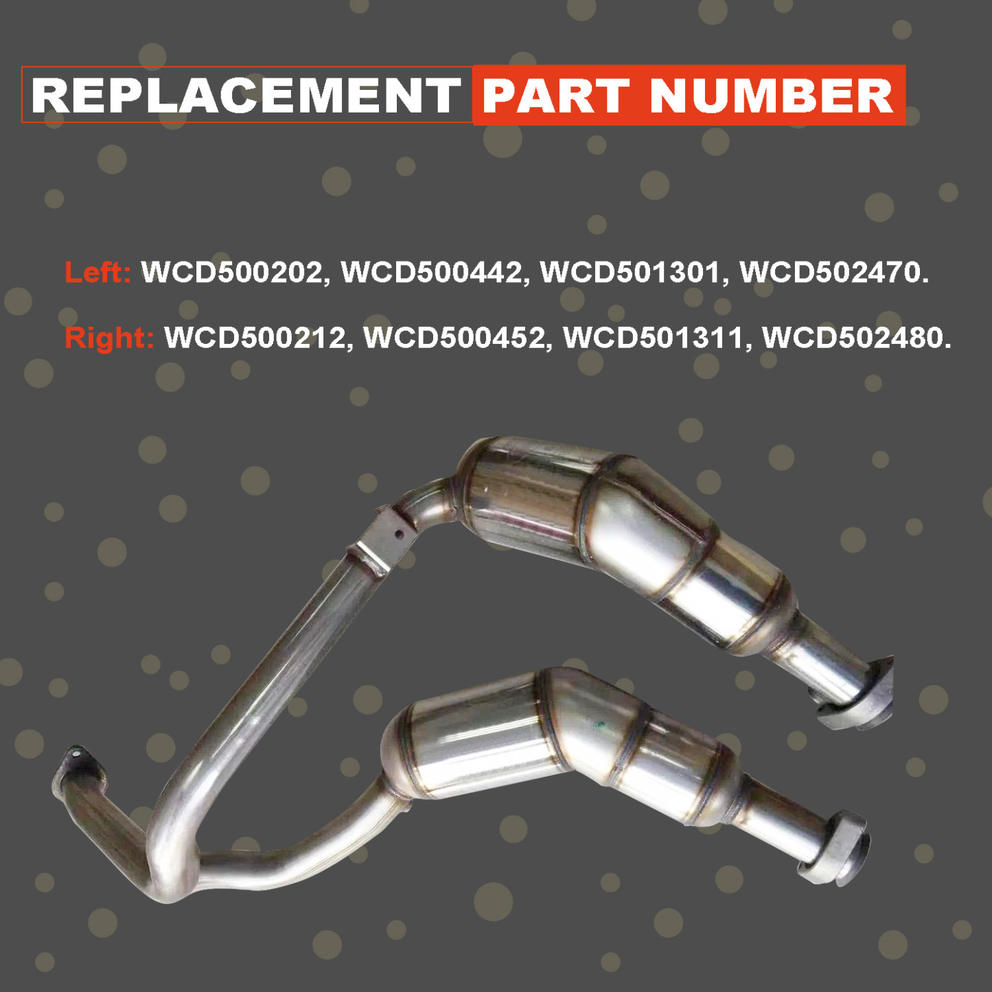 Front Catalytic Converter Exhaust Pipe fit for Land Rover LR3 Range Rover Sport 2005-2009