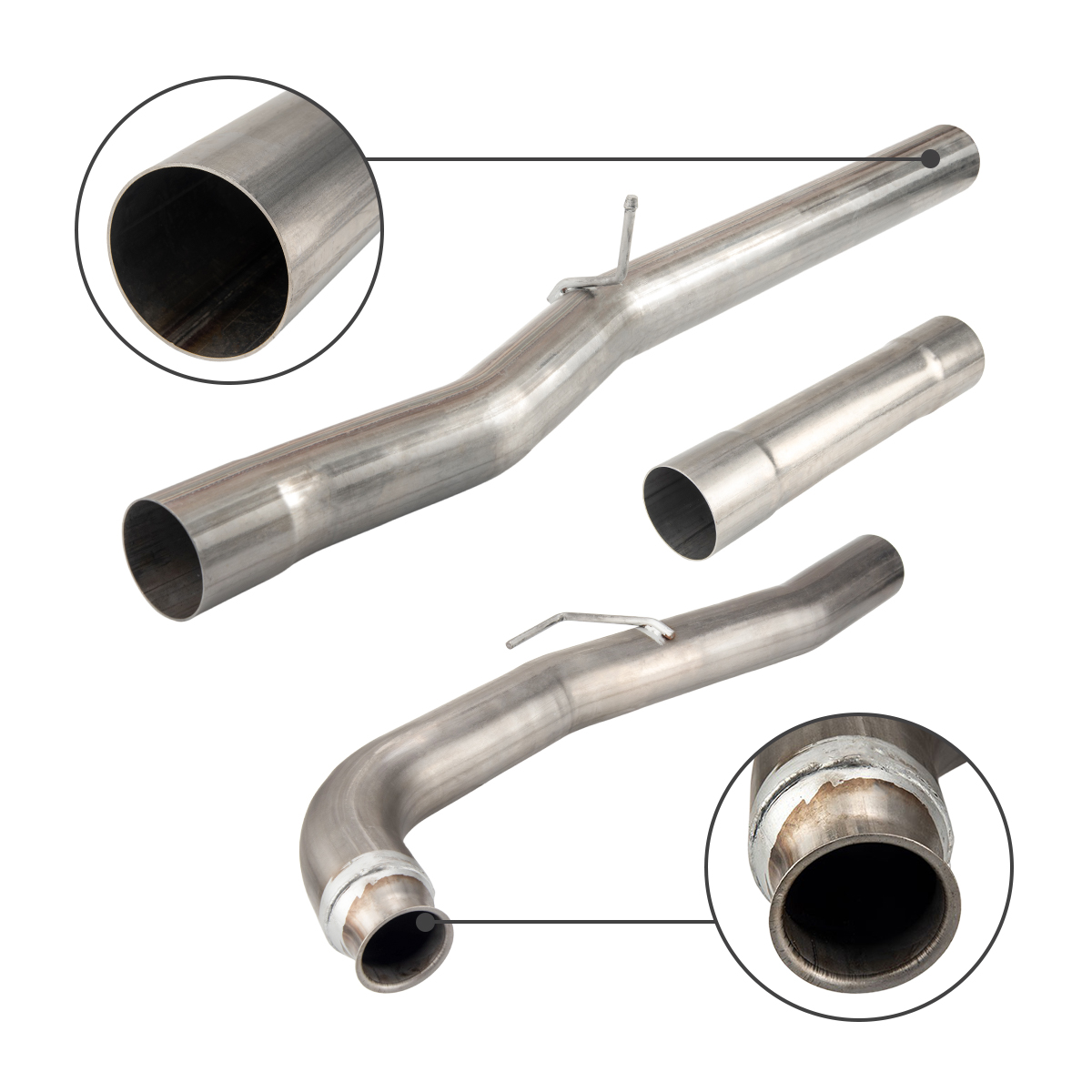 Muffler Delete Pipe Eliminator DPF Fits 20112015 Chevy Silverado GMC