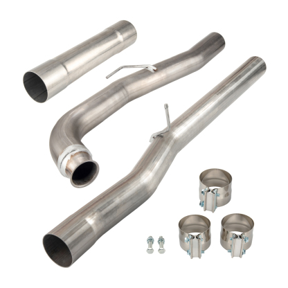 Muffler Delete Pipe Eliminator DPF Fits 2011-2015 Chevy Silverado 2500HD & 3500HD GMC 6.6L Duramax Diesel