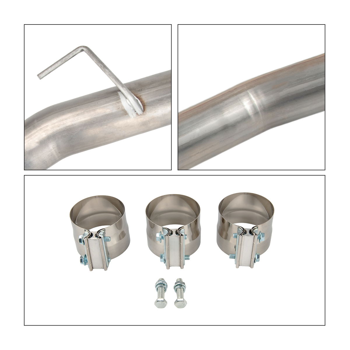 Muffler Delete Pipe Eliminator DPF Fits 2011-2015 Chevy Silverado 2500HD & 3500HD GMC 6.6L Duramax Diesel