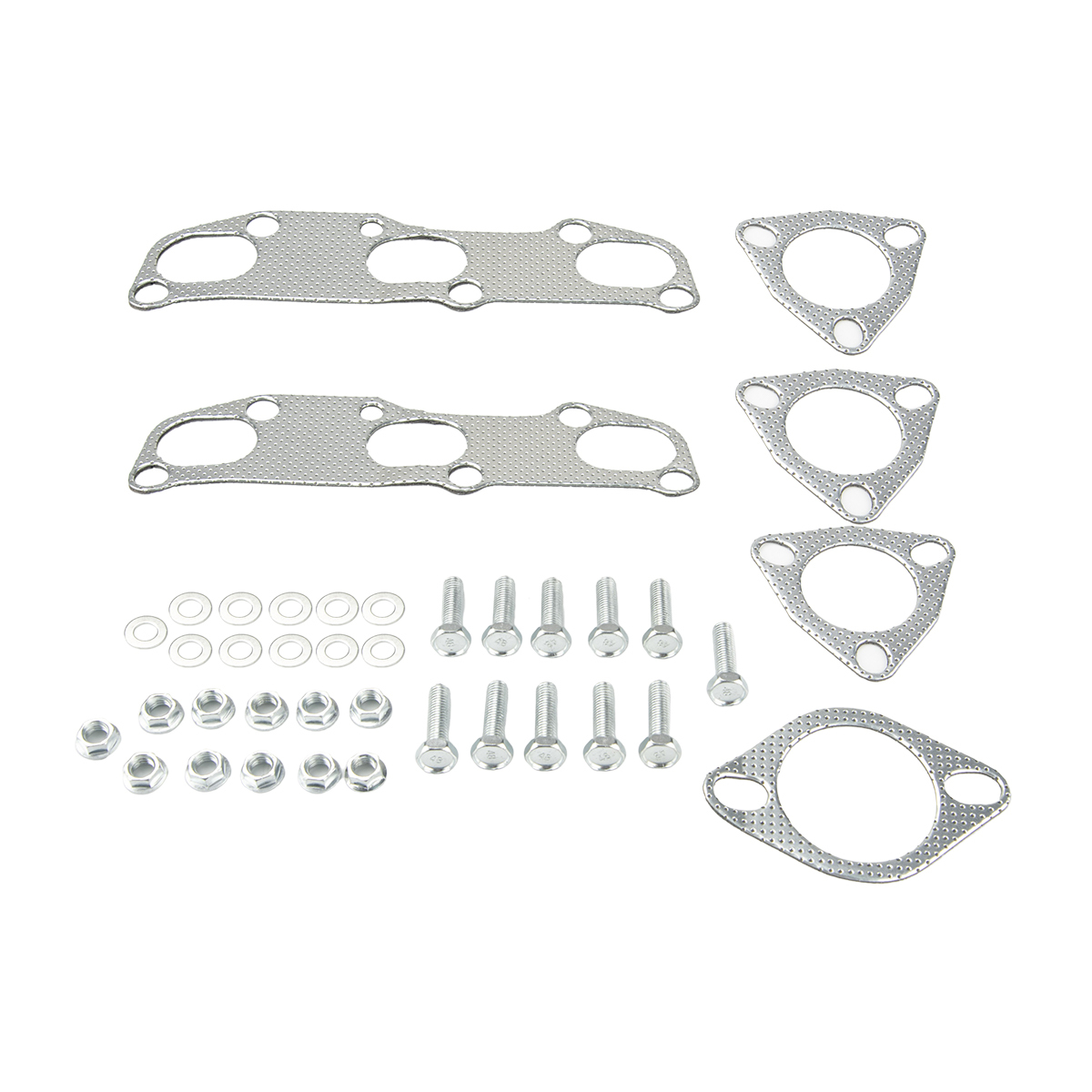 Exhaust Header Downpipe Kit with gasket and bolts Compatible with 2002-2006 Nissan Altima VQ35DE 3.5L V6 Manual Models