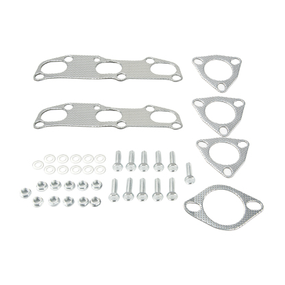Exhaust Header Downpipe Kit with gasket and bolts Compatible with 2002-2006 Nissan Altima VQ35DE 3.5L V6 Manual Models