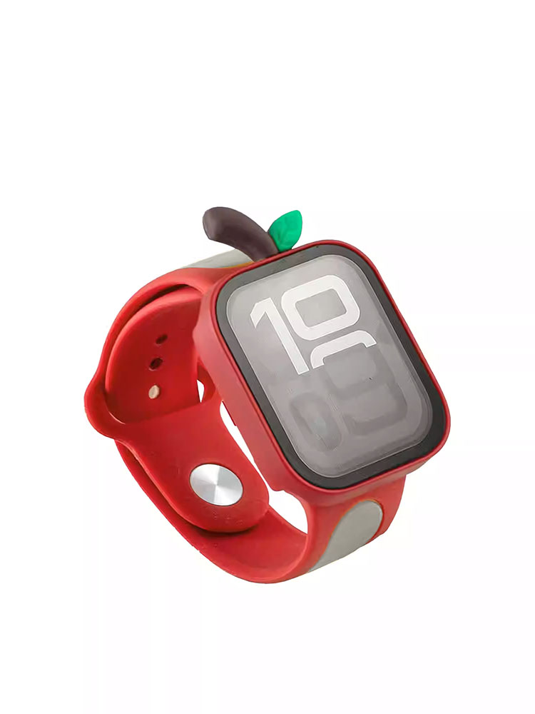 Cute Apple Shaped Silicone Band Set