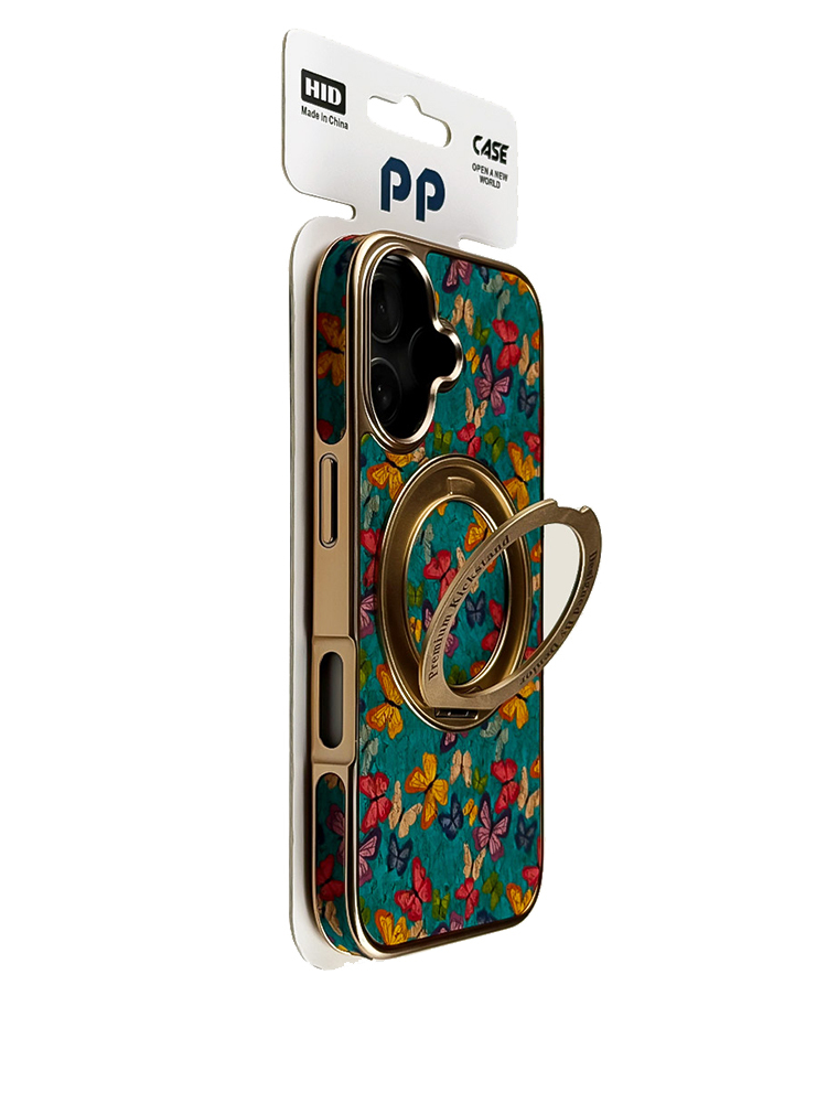 Floral Elements Ring Stand Case for iPhone - Tatanband