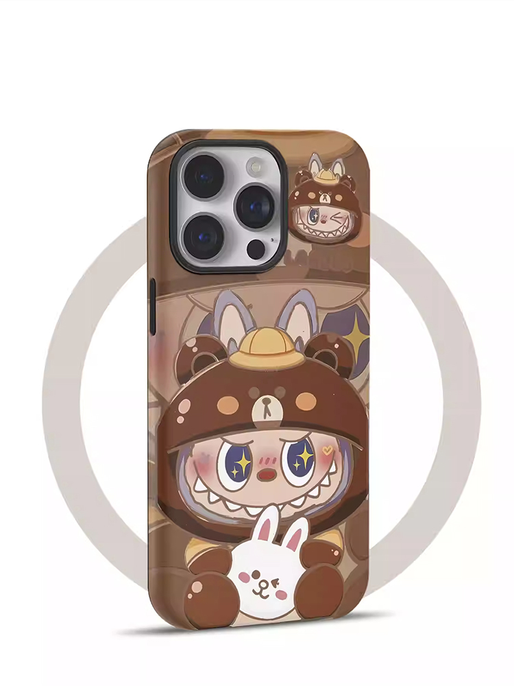 Bear Costume Labubu MagSafe Case