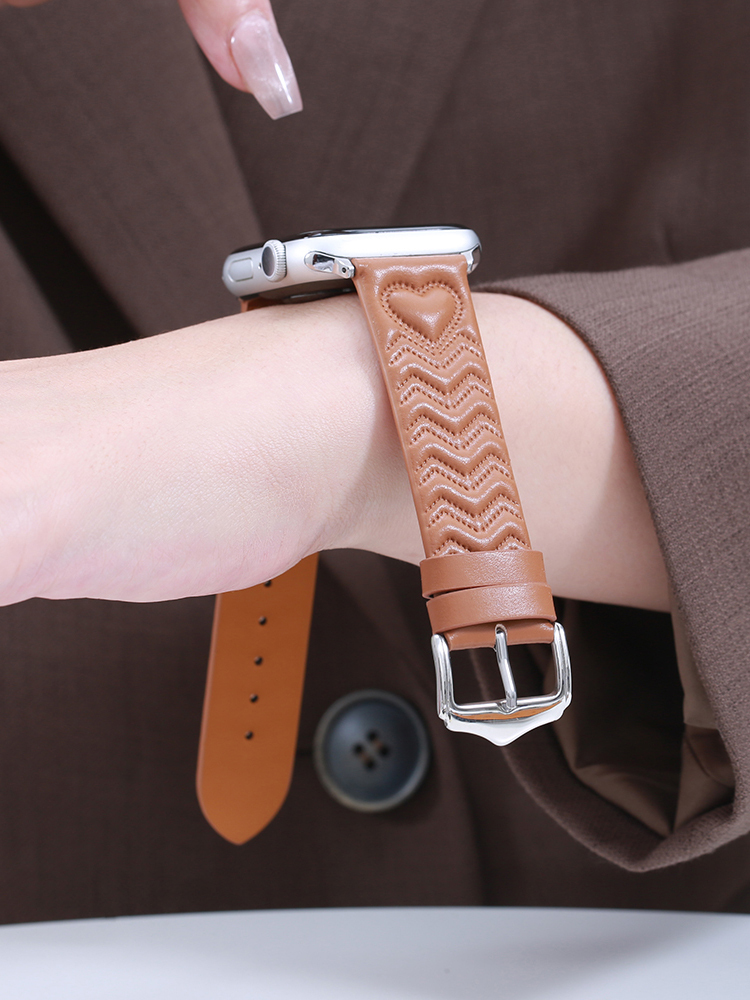 Heart Shaped Texture Leather Band