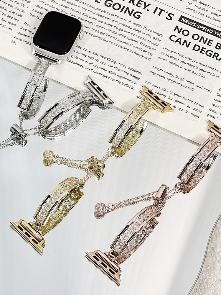 Zircon Arrangement Bracelet Stainless Steel Band