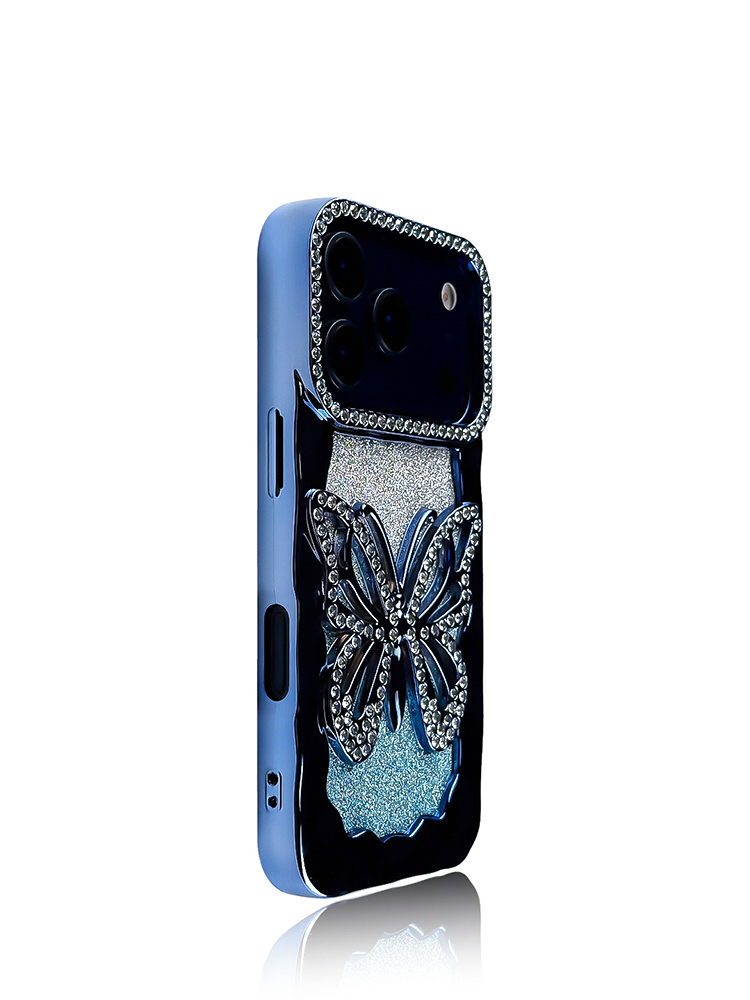 Glitter Hollow Butterfly Case for iPhone - Tatanband