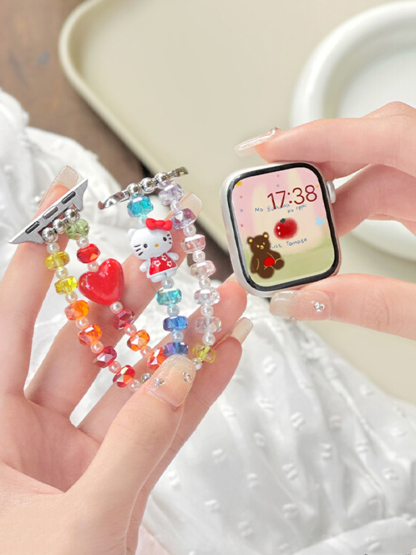 Kitty Colored Resin Beads Band for Apple Watch