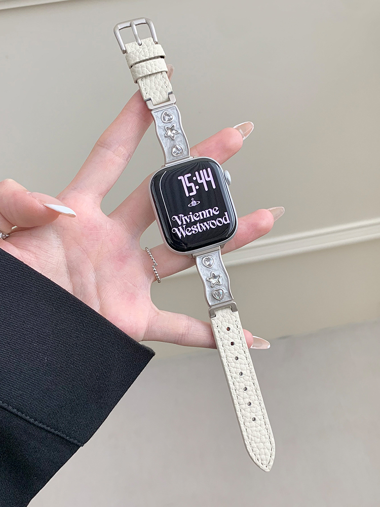 Glue Love and Stars Leather Band for Apple Watch