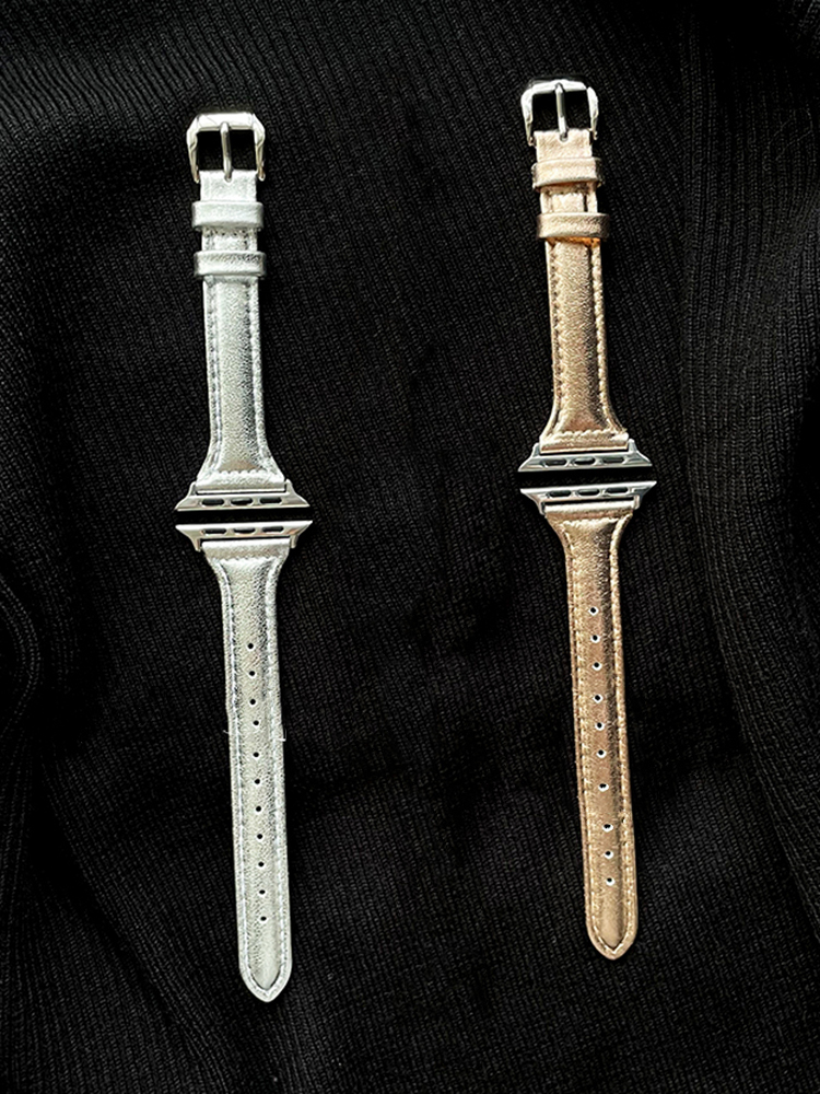 Slim Shiny Leather Band