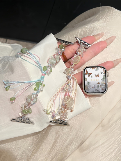 Crystal Raw Stone Woven Band