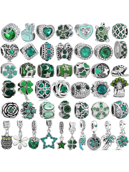 Green Series Style Alloy Beads