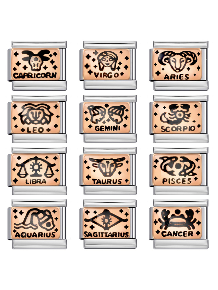 Rose Gold Zodiac Sign Modular Charm-Tatan Band