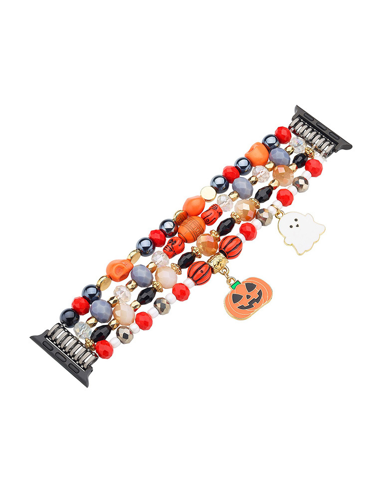 Halloween Four-Row Beaded Woven Band