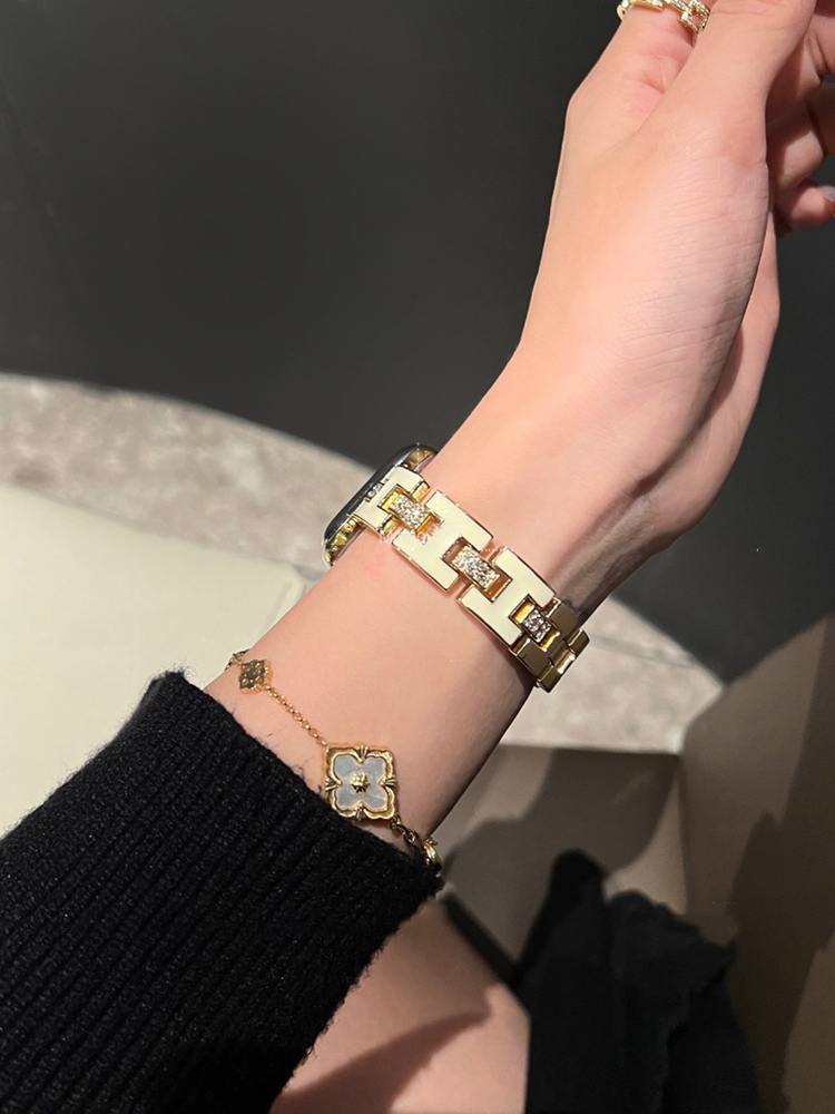 Gorgeous H Chain Stainless Steel Band