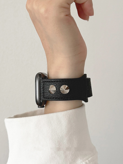 Spiked ivets Leather Band