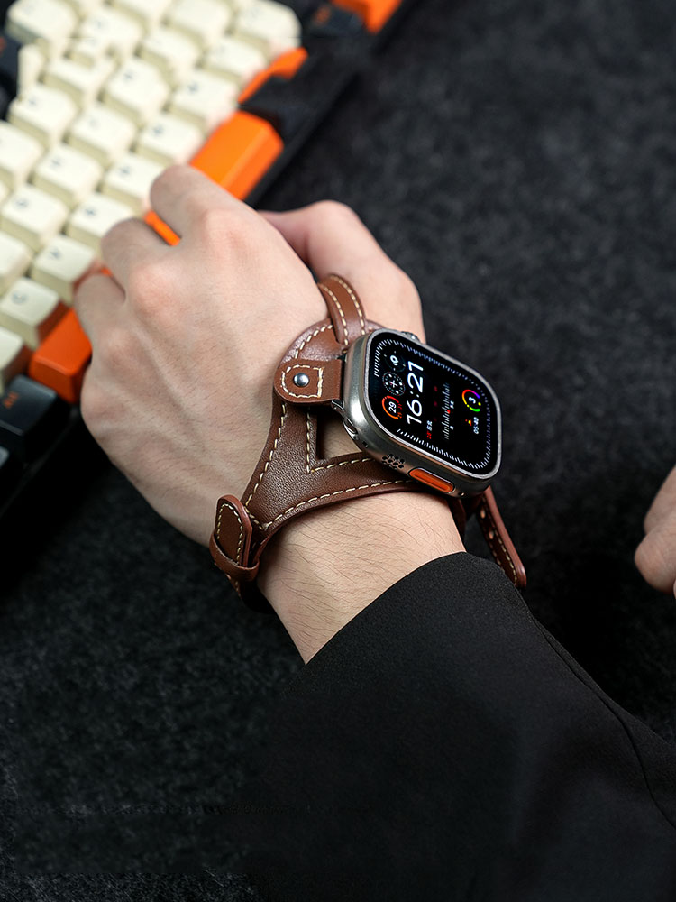 Outdoor Cycling Palm-worn Leather Band