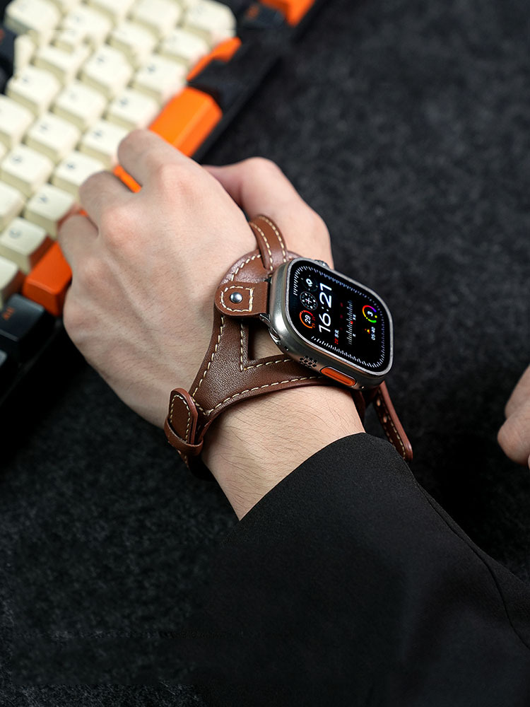 Outdoor Cycling Palm-worn Leather Band